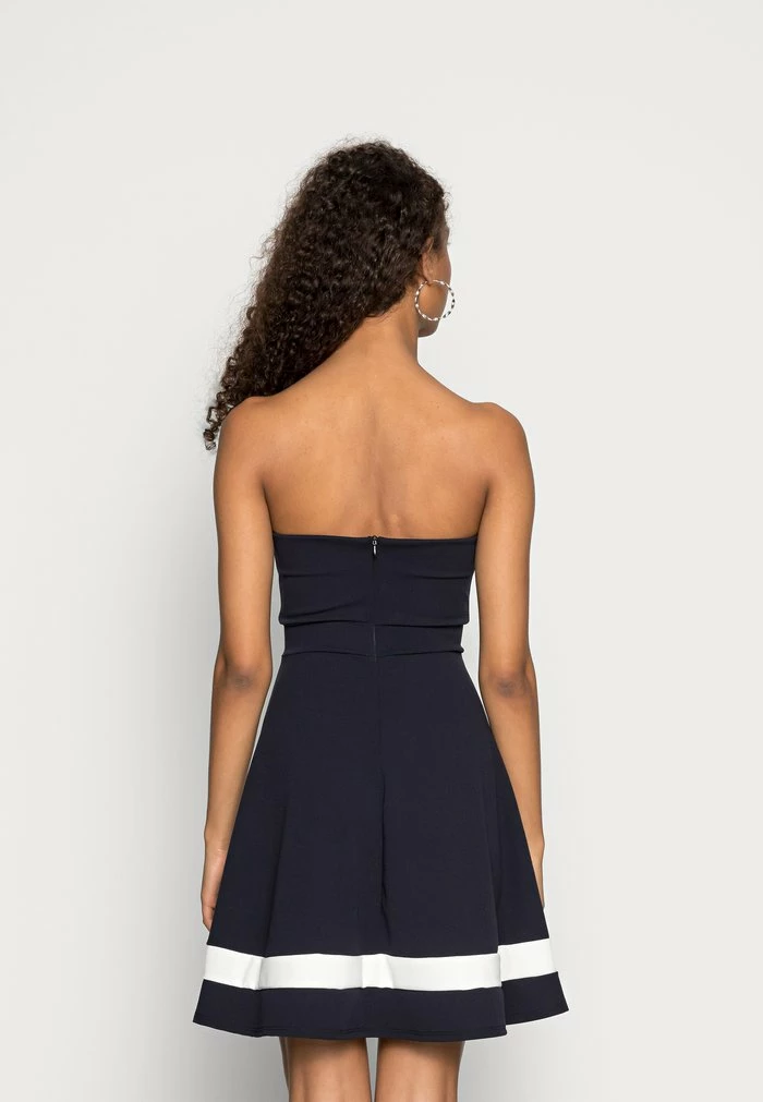 BELINDA CUPPED SKATER DRESS - Cocktail dress / Party dress - navy/white WAL G. BELINDA CUPPED SKATER DRESS - Cocktail Dress / Party Dress - Navy/white -WAL G. Sales Store 0084dbd5124645c0a6dc8369fa47e943