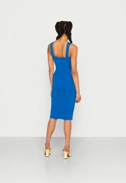 WAL G. ALMA V NECK MIDI DRESS - Jersey Dress - Royal Blue -WAL G. Sales Store 00e67b4188d84afcaa663c2ced548f5f