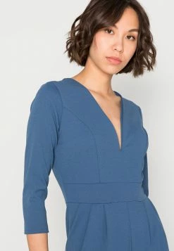 WAL G. LONG SLEEVE - Jumpsuit - Denim Blue -WAL G. Sales Store 011fbd45060c4dbd97ef0dc05f4f57e7