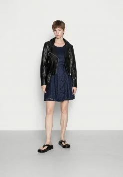 WAL G. LIMMY SKATER DRESS - Cocktail Dress / Party Dress - Navy Blue -WAL G. Sales Store 0162567147614e798a78acf2a82668f5