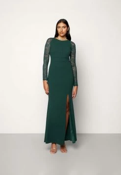 WAL G. SLEEVE MAXI - Occasion Wear - Forest Green