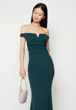 WAL G. KIA OFF THE SHOULDER MAXI DRESS - Occasion Wear - Forest Green -WAL G. Sales Store 036fb7714e044178a79d21eaa620253d