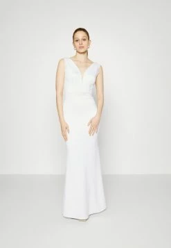 WAL G. WGXZL WEDDING - HENNY V NECK MAXI DRESS - Occasion Wear - White -WAL G. Sales Store 038e72e39ce04a8ba6d20ae887264aea