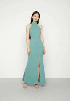 WAL G. SARA HALTER NECK MAXI DRESS - Occasion Wear - Sage Green