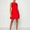 WAL G. ACCESSORIE NECK SKATER DRESS - Cocktail Dress / Party Dress - Red