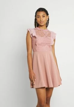 WAL G. HUMERA LACE SKATER DRESS - Jersey Dress - Blush Pink -WAL G. Sales Store 054ec60fae564fe79f60758099071c8e