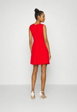 WAL G. ACCESSORIE NECK SKATER DRESS - Cocktail Dress / Party Dress - Red -WAL G. Sales Store 0962c1ee0b8f459292744906f2f16383