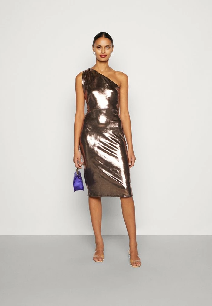 BILLY ONE SHOULDER - Cocktail dress / Party dress - bronze WAL G. BILLY ONE SHOULDER - Cocktail Dress / Party Dress - Bronze -WAL G. Sales Store 0989dddc07ff4bd8a2b44074570abe8d