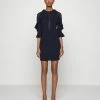 WAL G. MARLEE FRILL DRESS - Cocktail Dress / Party Dress - Navy Blue