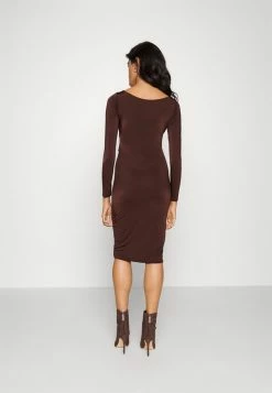 WAL G. TANYA CUT OUT DRESS - Cocktail Dress / Party Dress - Dark Brown -WAL G. Sales Store 0c789aba741747c7a0a370509297689a