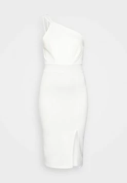 WAL G. TOM ONE SHOULDER MIDI - Cocktail Dress / Party Dress - White -WAL G. Sales Store 0cd6dffa6d254bb39fa87bbad17151da