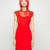 WAL G. TAMMY MIDI DRESS - Shift Dress - Red