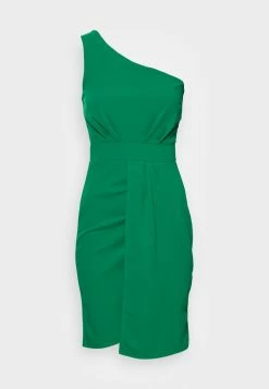 WAL G. MILANA ONE SHOULDER PLEAT DRESS - Cocktail Dress / Party Dress - Leaf Green -WAL G. Sales Store 1063cfa2dc334f62a23953a7dce0df12