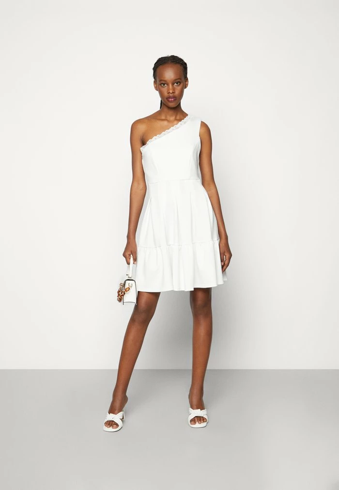 JANINE SKATER DRESS - Jersey dress - white WAL G. JANINE SKATER DRESS - Jersey Dress - White -WAL G. Sales Store 1172036823de4f18bd50bc878464c469