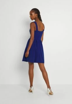 WAL G. DEBBIE BUCKLE SKATER DRESS - Cocktail Dress / Party Dress - Electric Blue -WAL G. Sales Store 125d4b905ceb40558f6518c53d2414fa