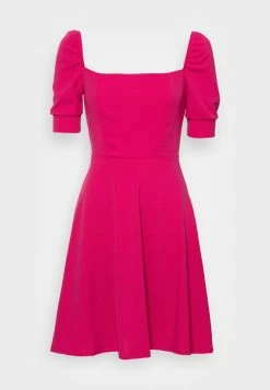 WAL G. MANYA SQUARE NECK SKATER DRESS - Cocktail Dress / Party Dress - Dark Fushia -WAL G. Sales Store 1337780a5a9e43db91497db49bf570e8