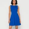 WAL G. REMI KNOT SKATER DRESS - Cocktail Dress / Party Dress - Electric Blue