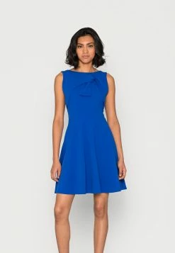 WAL G. REMI KNOT SKATER DRESS - Cocktail Dress / Party Dress - Electric Blue