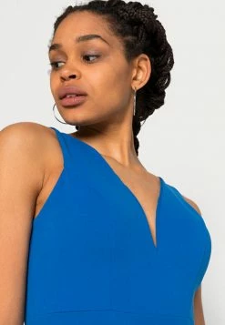 WAL G. ALMA V NECK MIDI DRESS - Jersey Dress - Royal Blue -WAL G. Sales Store 1415e9a3ff804637bc9d33c9ecc2f94a