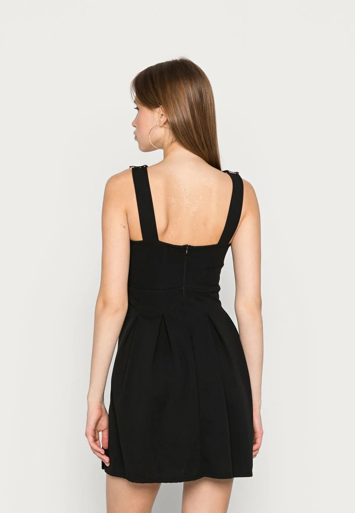 BELLE V NECK LACE SKATER DRESS - Cocktail dress / Party dress - black/blush pink WAL G. BELLE V NECK LACE SKATER DRESS - Cocktail Dress / Party Dress - Black/blush Pink -WAL G. Sales Store 14c9c3b12fc64b4a937750c7c3753110