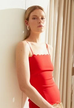 WAL G. WGXZL WEDDING - ABEL SCALLOP NECK MIDI DRESS - Cocktail Dress / Party Dress - Red 2 WAL G. WGXZL WEDDING - ABEL SCALLOP NECK MIDI DRESS - Cocktail Dress / Party Dress - Red -WAL G. Sales Store 15f65b38c03045b59e6799522a24b72c