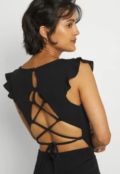 WAL G. ALULA LACE UP SKATER DRESS - Cocktail Dress / Party Dress - Black -WAL G. Sales Store 167ec245b3514da395ad72b2a33002d6