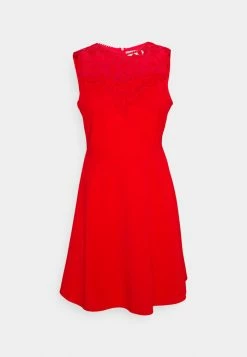 WAL G. ACCESSORIE NECK SKATER DRESS - Cocktail Dress / Party Dress - Red -WAL G. Sales Store 1697db692e86475cae7b965706c876be