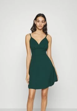 WAL G. JINA SKATER DRESS - Jersey Dress - Forest Green