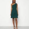 WAL G. JANINE SKATER DRESS - Jersey Dress - Forest Green