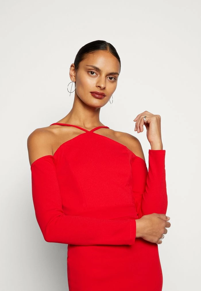 FAR SLEEVE MIDI DRESS - Cocktail dress / Party dress - red WAL G. FAR SLEEVE MIDI DRESS - Cocktail Dress / Party Dress - Red -WAL G. Sales Store 1aa91025c3f242bbbfc6876f44f5cca9