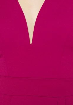 WAL G. ADDISON V NECK MIDI DRESS - Jersey Dress - Magenta -WAL G. Sales Store 1b0af04883f349adbc628f4f819a3b8a