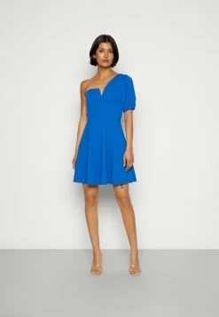 WAL G. ZALORA ONE SLEEVE SKATER DRESS - Jersey Dress - Electric Blue