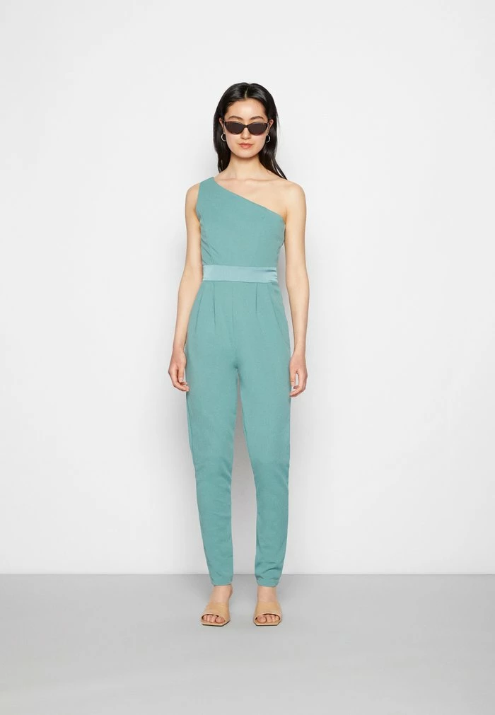 WGXZL WEDDING - FABIA ONE SHOULDER BOW JUMPSUIT - Jumpsuit - sage green WAL G. WGXZL WEDDING - FABIA ONE SHOULDER BOW JUMPSUIT - Jumpsuit - Sage Green -WAL G. Sales Store 1b34114abca142fc870c8870f5c59a8f