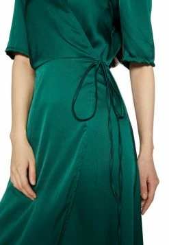 WAL G. EVA WRAP MIDI DRESS - Day Dress - Forest Green -WAL G. Sales Store 1bc1ab79fef14459962a29fc2964cc79