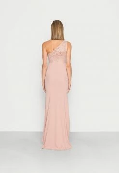 WAL G. WGXZL WEDDING - DREAMY ONE SHOULDER LACE MAXI DRESS - Occasion Wear - Blush Pink -WAL G. Sales Store 1bcb45843b004311b4fbe9da0c0d58e0