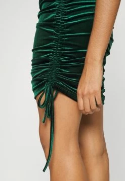 WAL G. ALLY ROUCHED MINI DRESS - Cocktail Dress / Party Dress - Emerald Green -WAL G. Sales Store 1e6f50646ceb4902a8b49fbb31700531