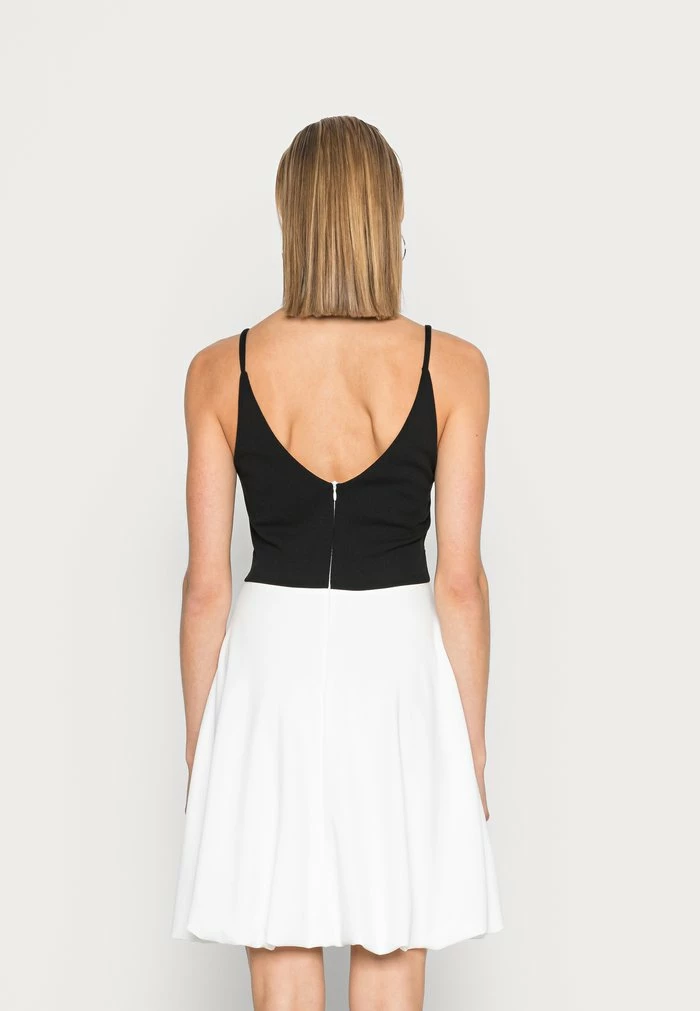 TALULLABELTED SKATER DRESS - Cocktail dress / Party dress - black/white WAL G. TALULLABELTED SKATER DRESS - Cocktail Dress / Party Dress - Black/white -WAL G. Sales Store 1f1765b910a44f52b7b8f0c898d44388