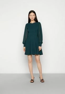 WAL G. KAT SLEEVE DRESS - Day Dress - Forest Green