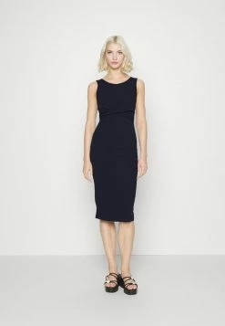 WAL G. SAKINA WRAP MIDI DRESS - Jersey Dress - Navy Blue