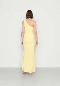 WAL G. DAKOTA ONE SHOULDER FRILL DRESS - Occasion Wear - Baby Yellow -WAL G. Sales Store 23371ea44a7f4dbf84425ee7b33437a7