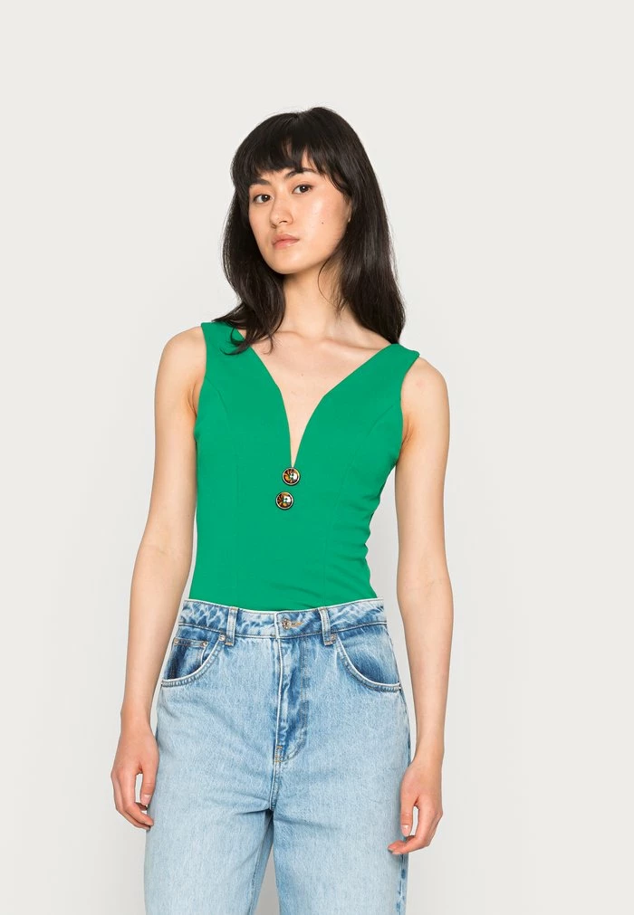 TORTOISE BUTTON BODY - Top - leaf green WAL G. TORTOISE BUTTON BODY - Top - Leaf Green -WAL G. Sales Store 23d0ea314317479da815a88652662cff