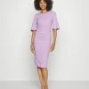 WAL G. WGXZL WEDDING - ONLY YOU PUFF SLEEVE MIDI DRESS - Cocktail Dress / Party Dress - Lavender