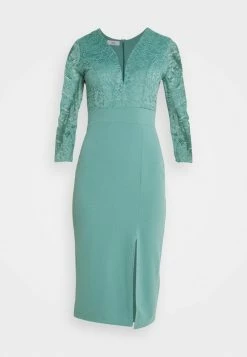 WAL G. GAYLE MIDI DRESS - Jersey Dress - Sage Green -WAL G. Sales Store 24dcac6c25144df1b164ffbeabdedda4