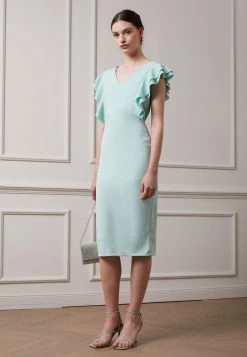 WAL G. WGXZL WEDDING - ALESSIA FRILL SLEEVE MIDI DRESS - Shift Dress - Mint