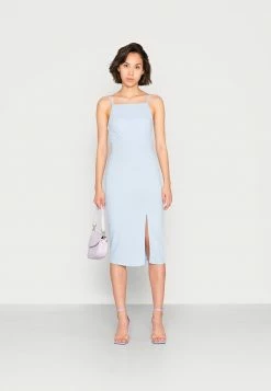 WAL G. STRAPPY SQUARE NECK MIDI DRESS - Shift Dress - Cornflower Blue -WAL G. Sales Store 26434e0c2a784002a8fff525afc4414e