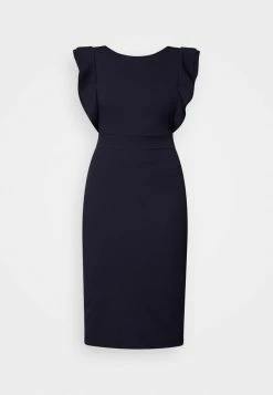 WAL G. DIANA RUFFLE SLEEVE MIDI DRESS - Jersey Dress - Navy Blue 4 WAL G. DIANA RUFFLE SLEEVE MIDI DRESS - Jersey Dress - Navy Blue -WAL G. Sales Store 27b59aae50eb436899d3d5bf0bf0ed62
