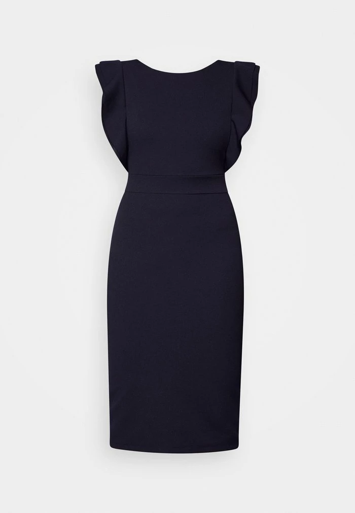DIANA RUFFLE SLEEVE MIDI DRESS - Jersey dress - navy blue WAL G. DIANA RUFFLE SLEEVE MIDI DRESS - Jersey Dress - Navy Blue -WAL G. Sales Store 27b59aae50eb436899d3d5bf0bf0ed62