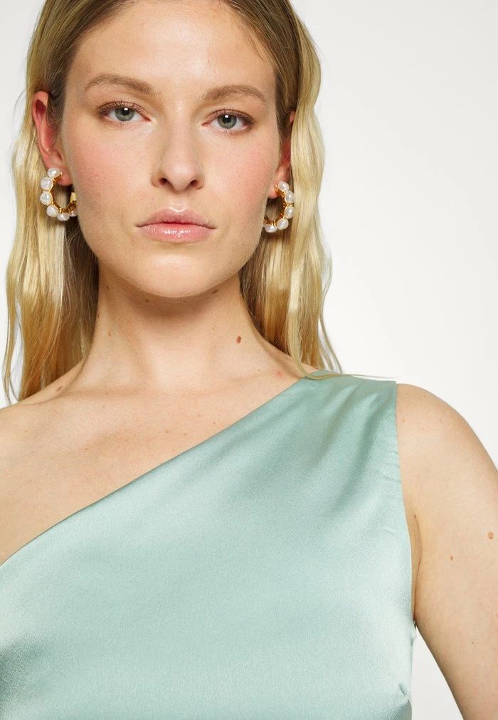 WGXZL WEDDING - JOY ONE SHOULDER RUFFLE MIDI DRESS - Cocktail dress / Party dress - mint WAL G. WGXZL WEDDING - JOY ONE SHOULDER RUFFLE MIDI DRESS - Cocktail Dress / Party Dress - Mint -WAL G. Sales Store 27c3dee379db4fb08f86b8a8ffe0ccfc