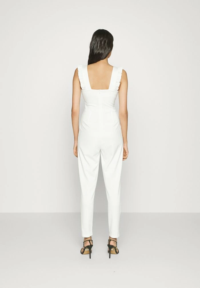 RAYNA RUFFLED - Jumpsuit - white WAL G. RAYNA RUFFLED - Jumpsuit - White -WAL G. Sales Store 29ff8742099046daae4a805ab2a726de