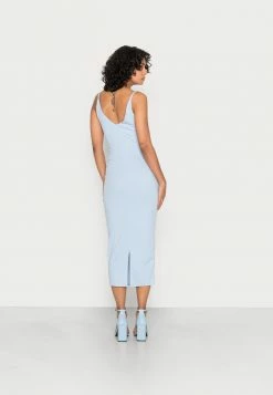 WAL G. ANIE V NECK BACK ZIP MIDI DRESS - Shift Dress - Cornflower Blue -WAL G. Sales Store 2a11d0967e3f4f5e9fc3bfb1ceab03b8